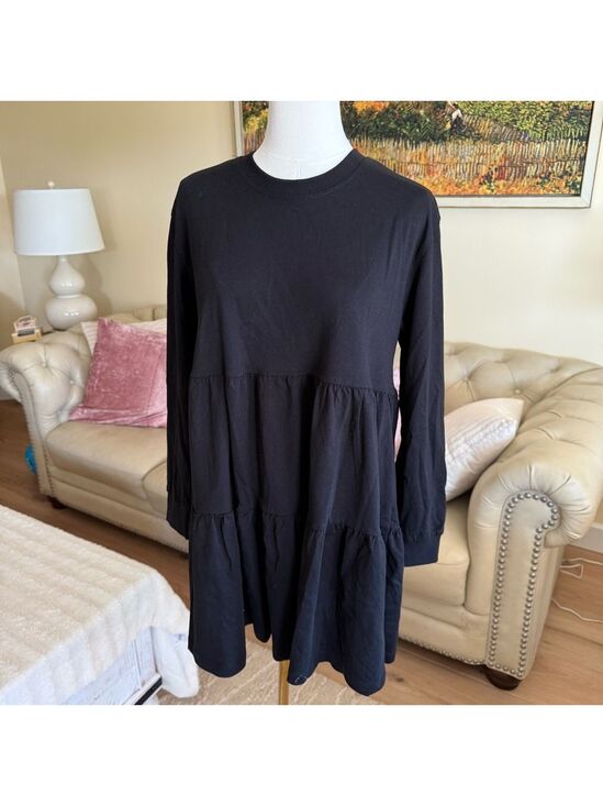 Zara Dresses & Skirts - Zara Black Ribbed Collar Top